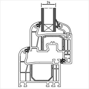 Fenstermaxx24 – Iglo Light Verglasungsdicke 24 mm