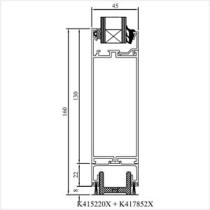 Fenstermaxx24 – MB 45 Schiebetuer Fluegel Boden