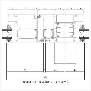 Fenstermaxx24 – MB 70 Balkontuer nach aussen mit statischem Pfosten