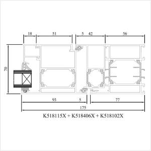 Fenstermaxx24 – MB 70 Balkontuer nach aussen