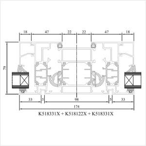 Fenstermaxx24 – MB 70 Fenster mit Pfosten