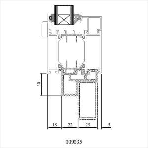 Fenstermaxx24 – MB 70 Festverglasung Anschlussprofil