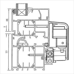 Fenstermaxx24 – MB 70 PSK Tuer unterer Rahmen