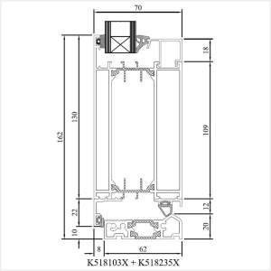 Fenstermaxx24 – MB 70 Tuer nach aussen mit Schwelle