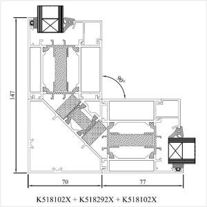 Fenstermaxx24 – MB 70HI Eckkopplung 90°