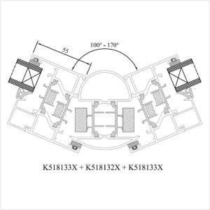 Fenstermaxx24 – MB 70HI Eckkopplung Variabel aussen