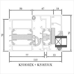 Fenstermaxx24 – MB 70HI Fenster Rahmen mit Fluegel