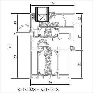 Fenstermaxx24 – MB 70HI Fluegel mit Wasserschenkel