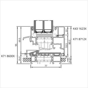 Fenstermaxx24 – MB 86 SI Balkontuer Schwelle