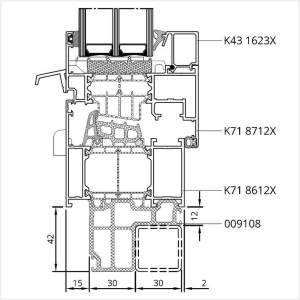 Fenstermaxx24 – MB 86 SI Fenster mit Anschlussprofil