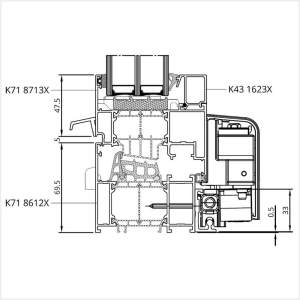 Fenstermaxx24 – MB 86 SI PSK Tuer unterer Rahmen