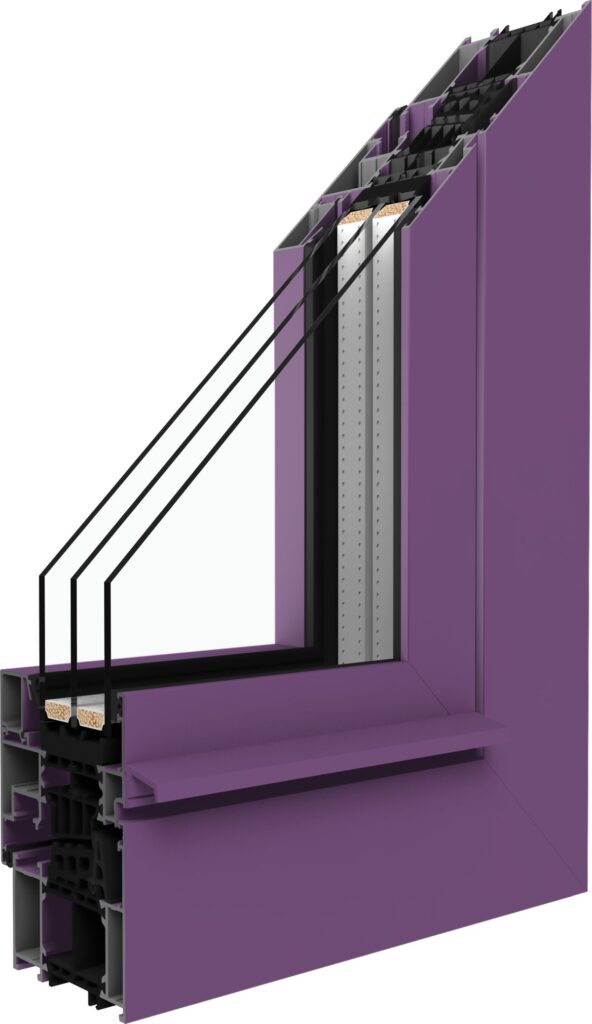 Fenstermaxx24 – MB 86SI Okno fiolet