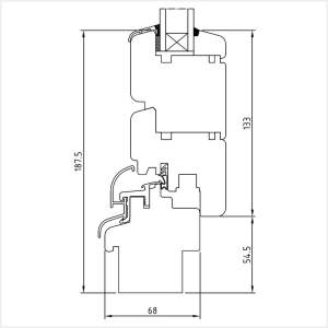 Fenstermaxx24 – Softline 68 Balkontuer mit Blendrahmen