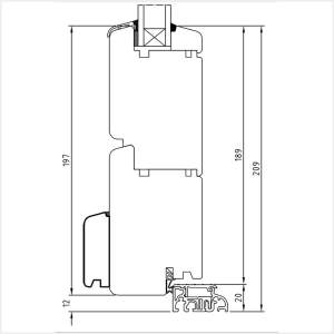Fenstermaxx24 – Softline 68 Haustuer 20 mm Schwelle nach Aussen