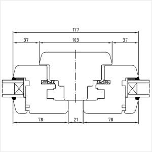 Fenstermaxx24 – Softline 68 Pfosten mit Fluegel