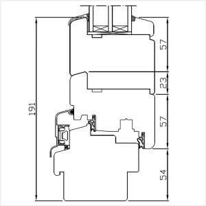 Fenstermaxx24 – Softline 88 Balkontuer mit Blendrahmen
