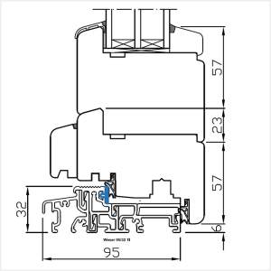 Fenstermaxx24 – Softline 88 Balkontuer mit flacher Schwelle