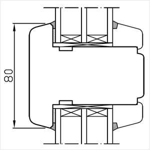 Fenstermaxx24 – Softline 88 Kaempfer Sprosse 80 mm