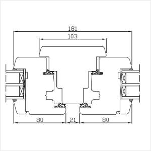 Fenstermaxx24 – Softline 88 Pfosten mit Fluegel