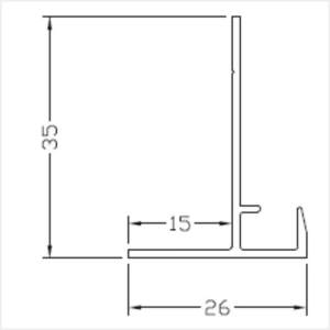 Fenstermaxx24 – Vorbaurollladen Putztraeger Aluminiumleiste L01