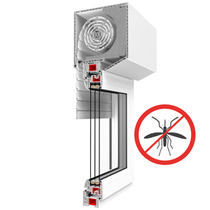 Fenstermaxx24 – aufsatzrollladen mit revision von unten insektenschutz