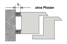 Laibung ohne Pfosten