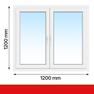Fenstermaxx24, Drutex, Fenster-2-flg-120-120
