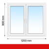 Fenstermaxx24, Drutex, Fenster-2-flg-120-90