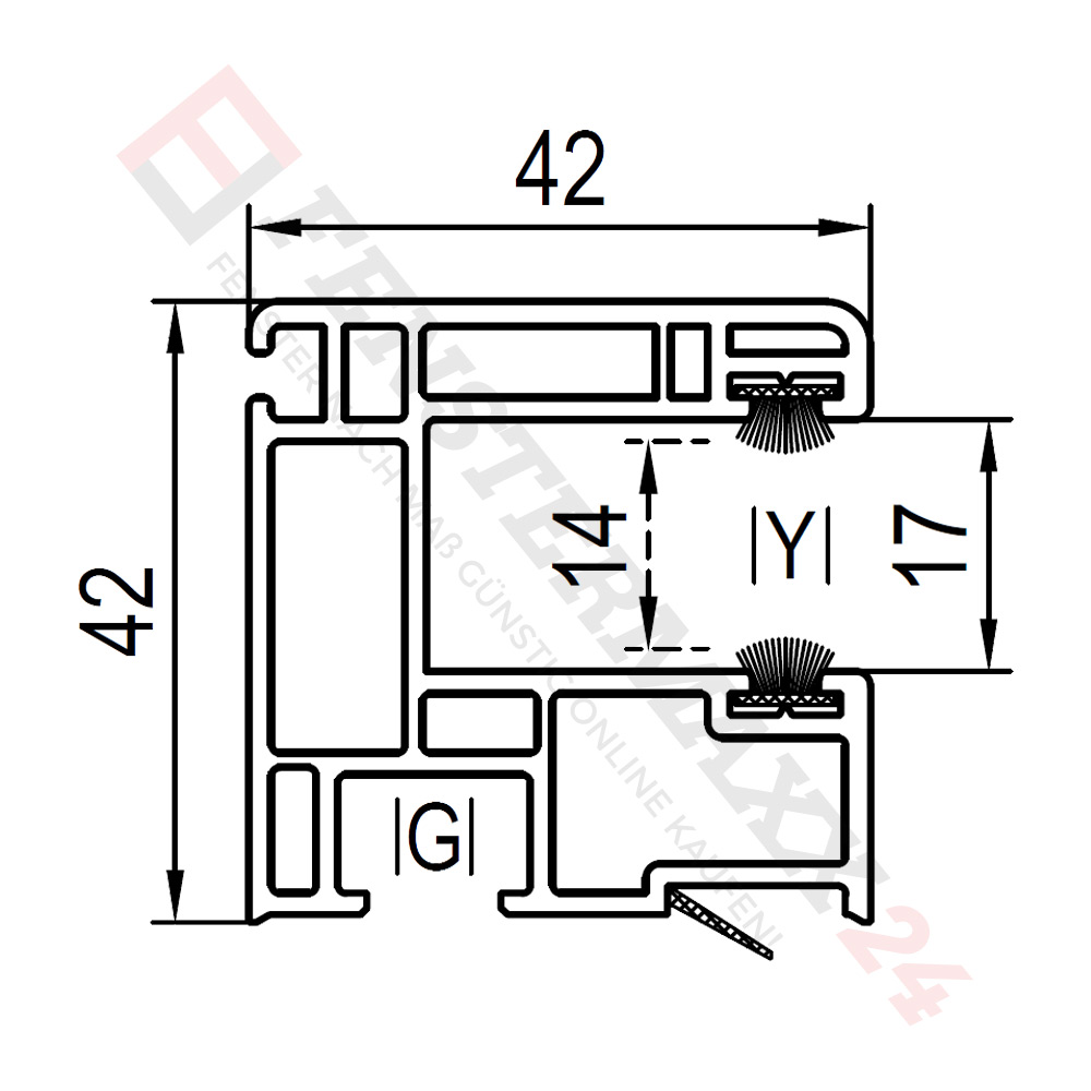 Rollladenführung 42 mm (120429) – Bild 2