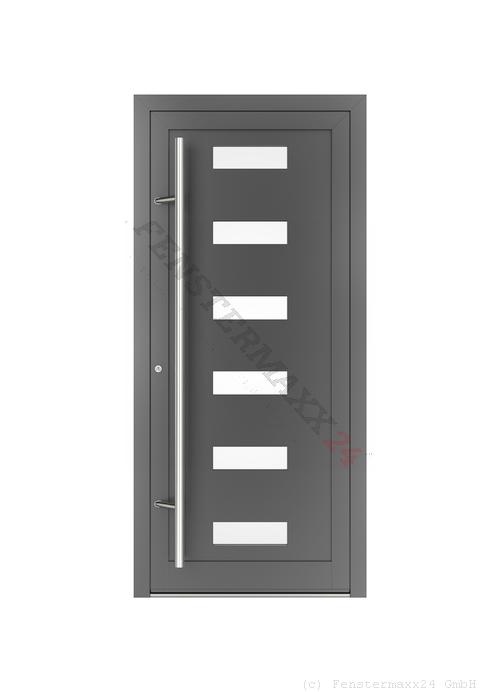 Drutex ALU Haustür 800 x 1900 (Gesamt mit Zusätzen: B 800 x H 1900) Innen: Verkehrsweiß - RAL 9016 Matt Aussen: Verkehrsweiß - RAL 9016 Matt