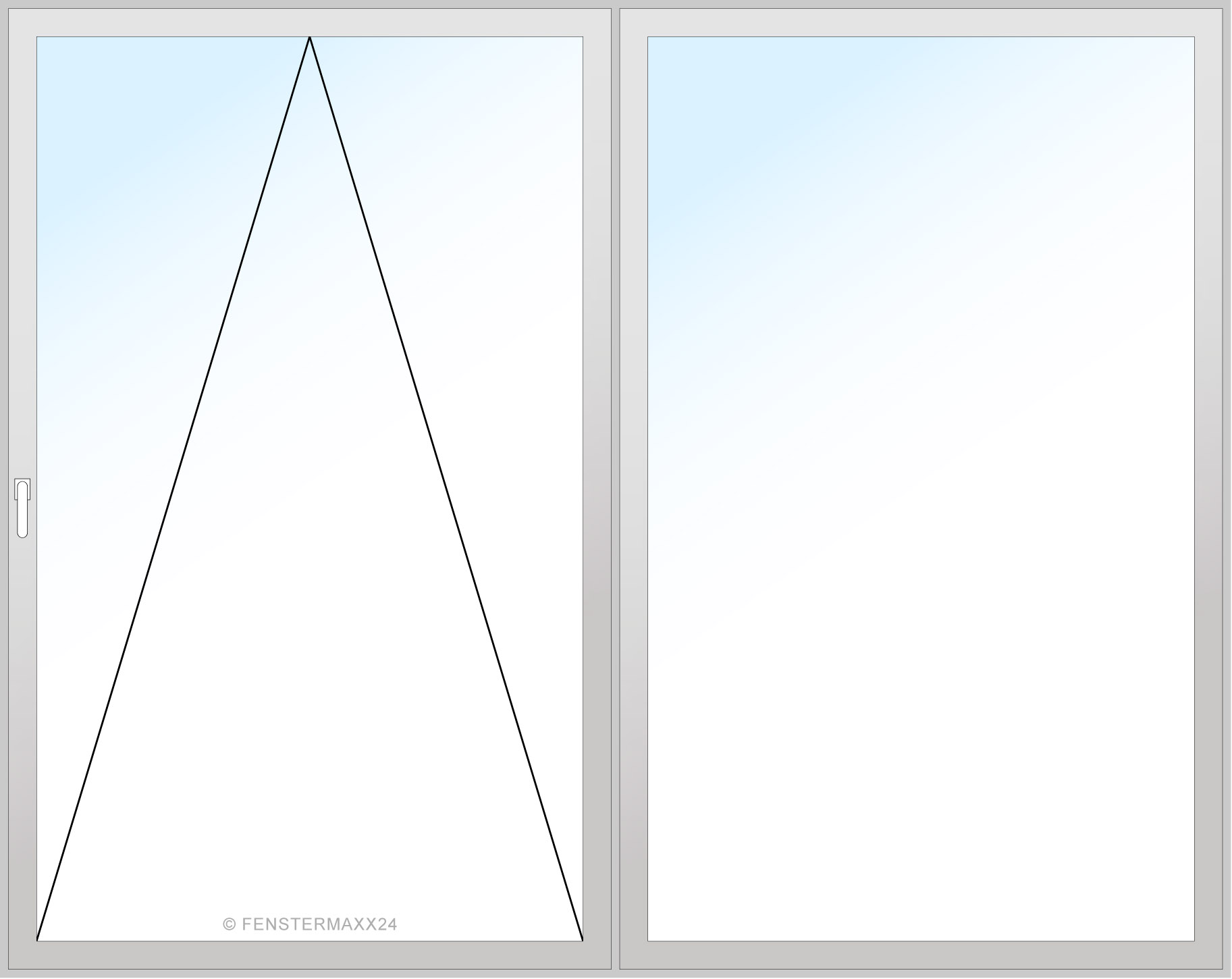 Drutex PVC PSK Tür 1480 x 700 (Gesamt mit Zusätzen: B 1480 x H 700 ) Innen: Weiss (ohne Dekorfarbe) Aussen: Weiss (ohne Dekorfarbe)