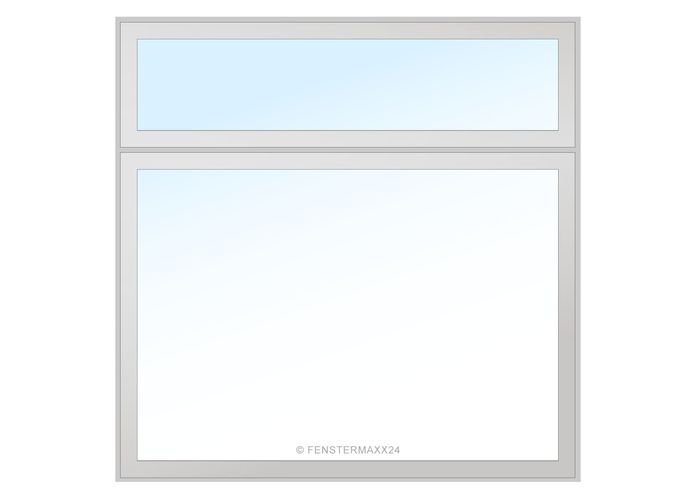 Aluplast PVC-ALU Fenster 1100 x 1700 (Gesamt mit Zusätzen: B 1100 x H 2305 inkl. Rollladen ) Innen: Weiss (ohne Dekorfarbe) Aussen: RAL 6005 (Moosgrün)