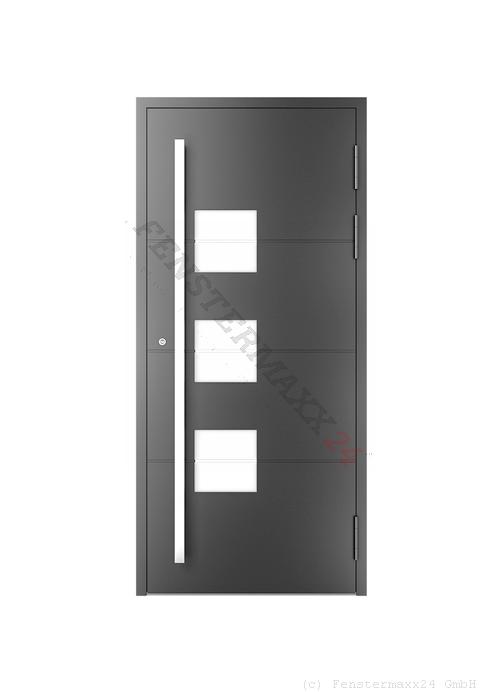 Drutex ALU Haustür 1350 x 2120 (Gesamt mit Zusätzen: B 1350 x H 2120) Innen: Verkehrsweiß - RAL 9016 Matt Aussen: Verkehrsweiß - RAL 9016 Matt