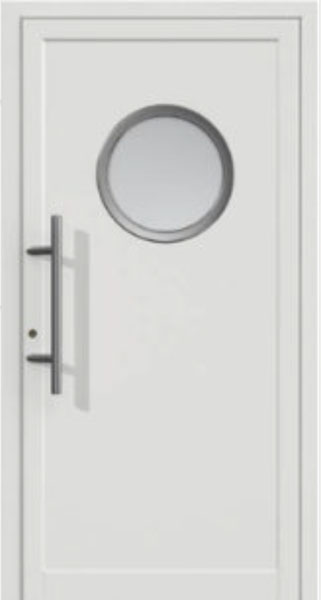 Gealan PVC Haustuer 800 x 1900 (Gesamt mit Zusätzen: B 800 x H 1900 ) Innen: Weiss (Standard) Aussen: Weiss (Standard)