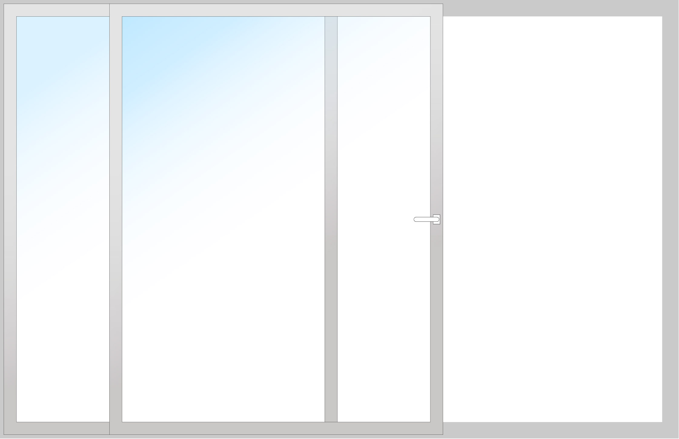 Drutex ALU HS-Tür 2200x2100 Innen: Anthrazitgrau, - RAL 7016 Matt Aussen: Anthrazitgrau, - RAL 7016 Matt