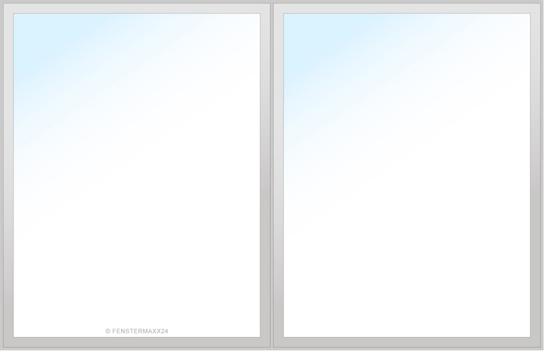 Gealan PVC HS Tür 2970 x 2070 (Gesamt mit Zusätzen: B 2970 x H 2280 inkl. Rollladen mit Schlüsselschalter) Innen: Weiss (Standard) Aussen: Weiss (Standard)