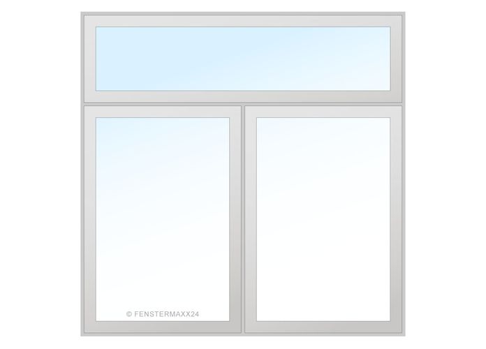 Rehau PVC Fenster 980 x 700 (Gesamt mit Zusätzen: B 980 x H 1120 ) Innen: Weiss (ohne Dekorfarbe) Aussen: Weiss (ohne Dekorfarbe)