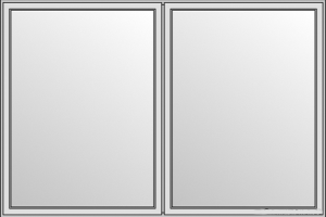 Drutex Holz HS Tür 2200 x 2100 (Gesamt mit Zusätzen: B 2200 x H 2100) Innen: Verkehrsweiß - RAL 9016 Aussen: Verkehrsweiß - RAL 9016