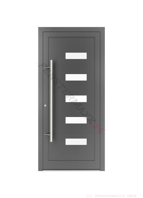 Drutex ALU Haustür 1450 x 2100 (Gesamt mit Zusätzen: B 1450 x H 2100) Innen: RAL 6027 Matt Aussen: RAL 6027 Matt