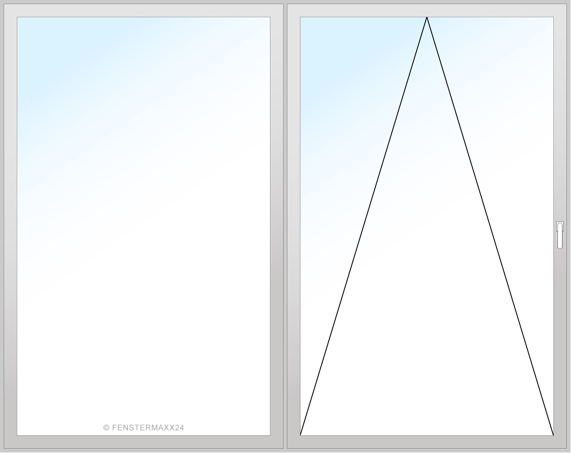 Drutex PVC PSK Tür 2490 x 2250 (Gesamt mit Zusätzen: B 2490 x H 2250 ) Innen: Schokobraun (887505) Aussen: Schokobraun (887505)