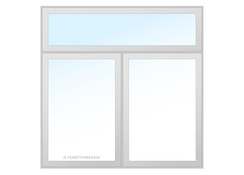 Drutex PVC Fenster 1000 x 1020 (Gesamt mit Zusätzen: B 1000 x H 1470 ) Innen: Weiss (ohne Dekorfarbe) Aussen: Weiss (ohne Dekorfarbe)