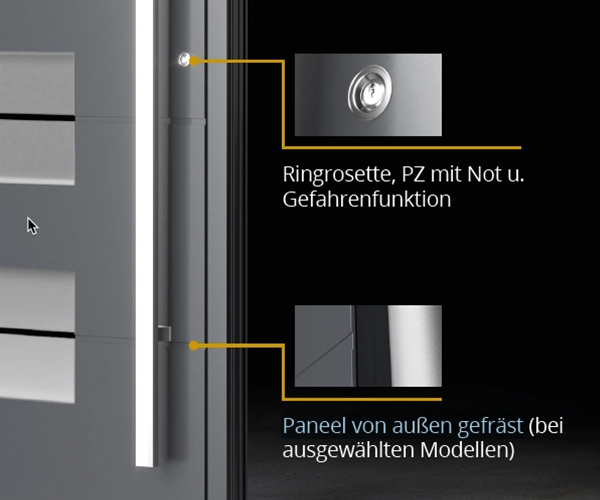 Aluminium-Haustür-individuelles-Design