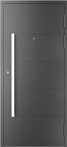 Drutex ALU AktionsHaustür 1180 x 2070 (Gesamt mit Zusätzen: B 1730 x H 2070) Innen: DB 703 Aussen: DB 703