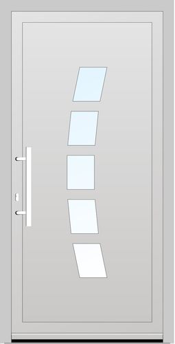 Aluplast PVC Haustür 1200 x 2100 (Gesamt mit Zusätzen: B 2000 x H 2100) Innen: Farbe Innen wie Außen Aussen: Anthrazitgrau (AP 40)