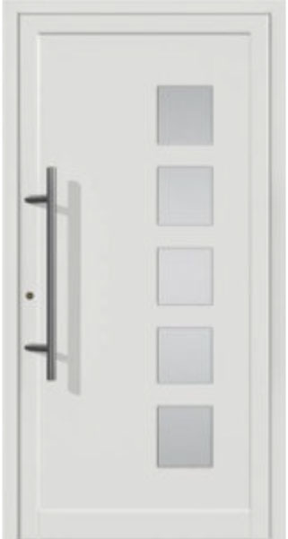 Gealan PVC Haustuer 1250 x 2200 (Gesamt mit Zusätzen: B 1250 x H 2200 ) Innen: Weiss (Standard) Aussen: Weiss (Standard)