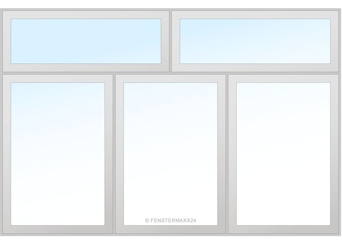 Aluplast PVC Fenster 900 x 500 (Gesamt mit Zusätzen: B 900 x H 900 ) Innen: Weiss (ohne Dekorfarbe) Aussen: Weiss (ohne Dekorfarbe)