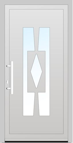 Salamander PVC Haustür 1180 x 2220 (Gesamt mit Zusätzen: B 1180 x H 2220) Innen: Weiss (ohne Dekorfarbe) Aussen: Weiss (ohne Dekorfarbe)
