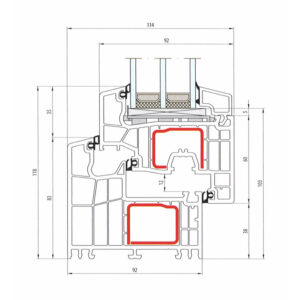 Fenstermaxx24, SALAMANDER PSK-Tür bluEvolution 92