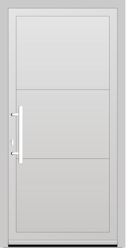 Aluplast PVC Haustür 1200 x 2200 (Gesamt mit Zusätzen: B 2400 x H 2200) Innen: Weiss (ohne Dekorfarbe) Aussen: Jet Black Mat (AP 106)