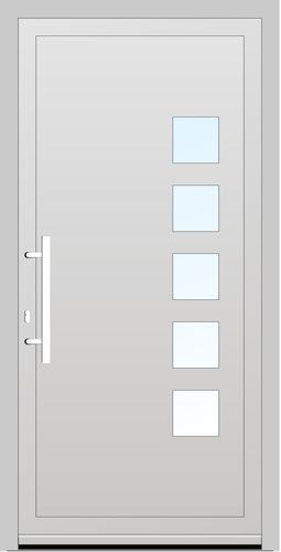 Salamander PVC Haustür 1015 x 2015 (Gesamt mit Zusätzen: B 1015 x H 2015) Innen: Weiss (ohne Dekorfarbe) Aussen: Weiss (ohne Dekorfarbe)